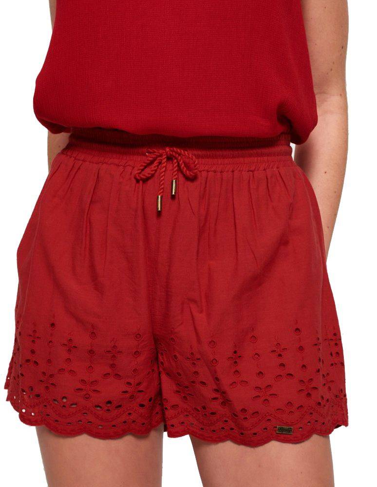 SUPERDRY ΣΟΡΤΣ SUPERDRY ANNABELLE EMB G71101OT ΚΟΚΚΙΝΟ