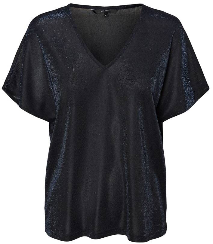 VERO MODA T-SHIRT VERO MODA VMDENISE 10221623 ΣΚΟΥΡΟ ΜΠΛΕ