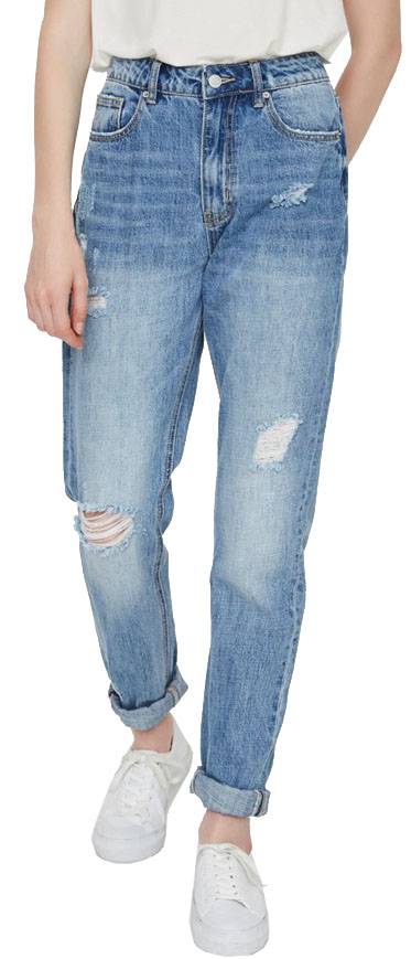 JEANS VERO MODA VMJOANA REGULAR TAPERED 10226057 ΑΝΟΙΧΤΟ ΜΠΛΕ