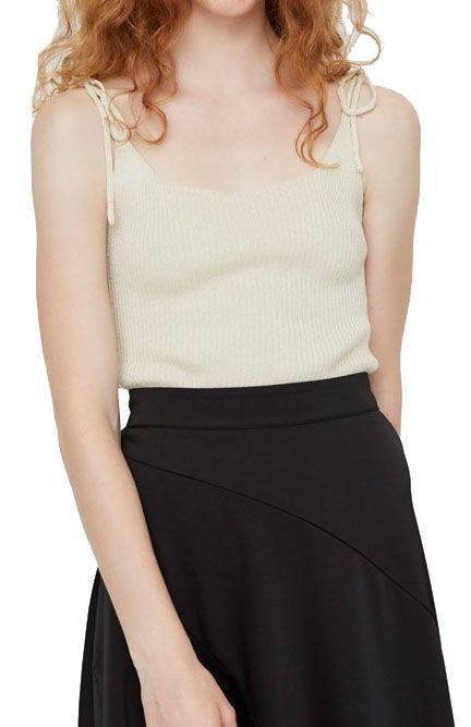 VERO MODA TOP VERO MODA VMJEYLARIB 10225948 ΜΕΤΑΛΛΙΖΕ ΜΠΕΖ