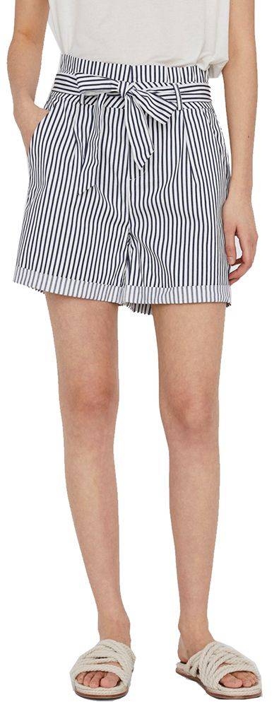 VERO MODA ΣΟΡΤΣ VERO MODA VMEVA ΡΙΓΕ 10225994 ΛΕΥΚΟ/ΣΚΟΥΡΟ ΜΠΛΕ