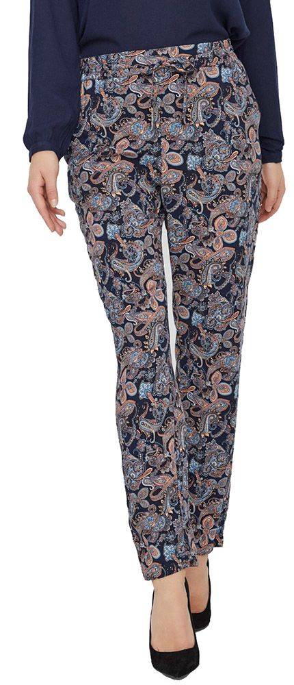 VERO MODA ΠΑΝΤΕΛΟΝΙ VERO MODA VMSIMPLY ΜΕ ΣΧΕΔΙΟ 10227814 ΣΚΟΥΡΟ ΜΠΛΕ