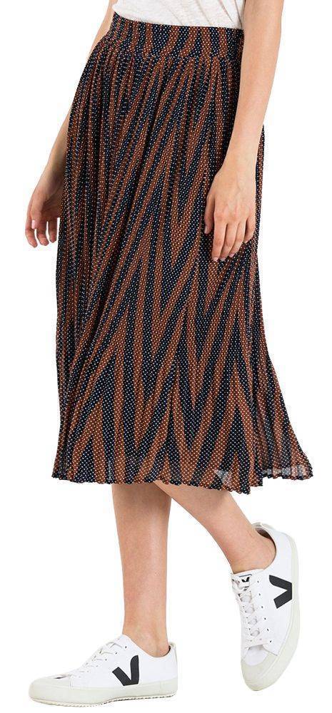 MINIMUM ΦΟΥΣΤΑ MINIMUM VINETTA 6424 MIDI ΠΟΥΑ ΣΚΟΥΡΟ ΜΠΛΕ