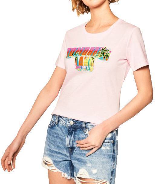 GUESS Τ-SHIRT GUESS TESSA W0GI0KJA900 ΡΟΖ