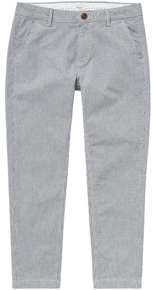 PEPE JEANS ΠΑΝΤΕΛΟΝΙ PEPE JEANS MAURA STRIPE PL211376R ΡΙΓΕ ΛΕΥΚΟ/ΜΠΛΕ