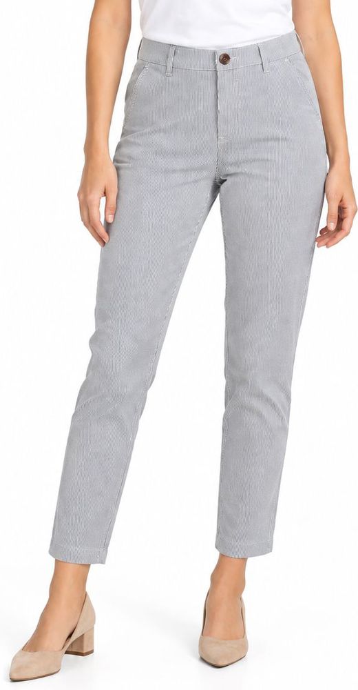 PEPE JEANS ΠΑΝΤΕΛΟΝΙ PEPE JEANS MAURA STRIPE PL211376R ΡΙΓΕ ΛΕΥΚΟ/ΜΠΛΕ