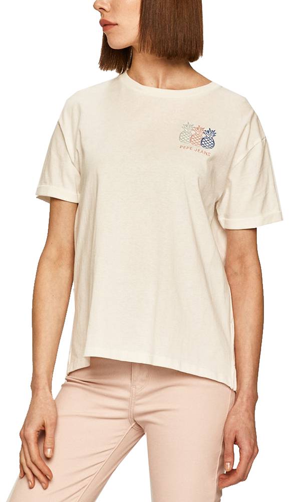 PEPE JEANS T-SHIRT PEPE JEANS PRUE PL504485 ΕΚΡΟΥ