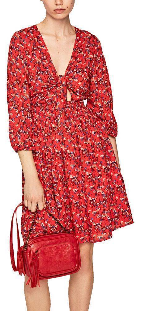 PEPE JEANS ΦΟΡΕΜΑ PEPE JEANS MARTA PL952670 ΚΟΚΚΙΝΟ