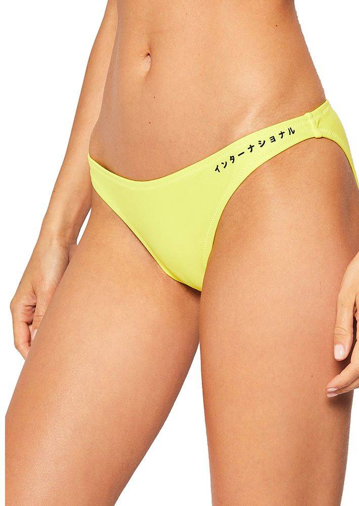 SUPERDRY BIKINI BRIEF SUPERDRY HYPER HIGH LEG W3010035A NEON ΚΙΤΡΙΝΟ