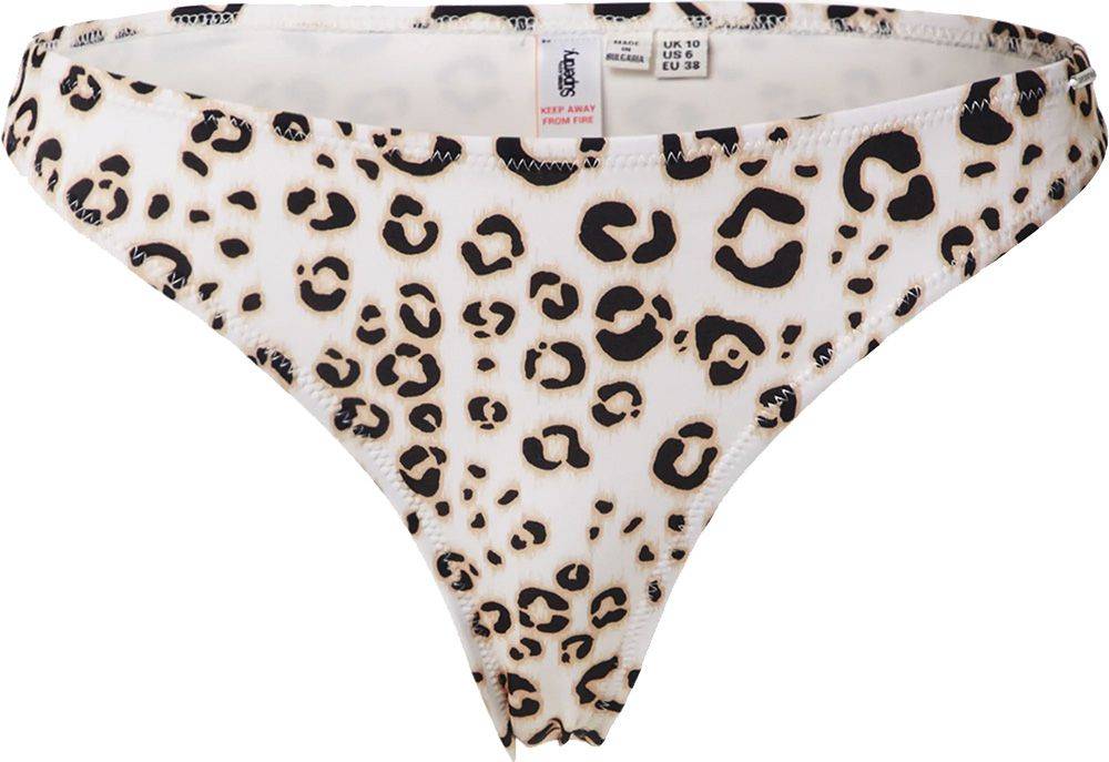 SUPERDRY BIKINI BRIEF SUPERDRY NEVADA CHEEK W3010037A LEOPARD PRINT ΛΕΥΚΟ/ΜΠΕΖ/ΜΑΥΡΟ