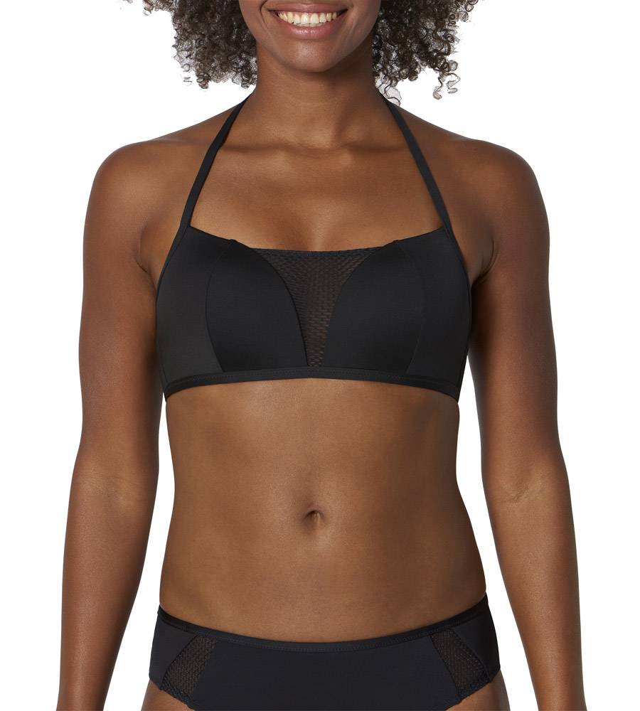 BIKINI TOP SLOGGI SWIM FORMENTRA SURFIN' P01 ΜΑΥΡΟ