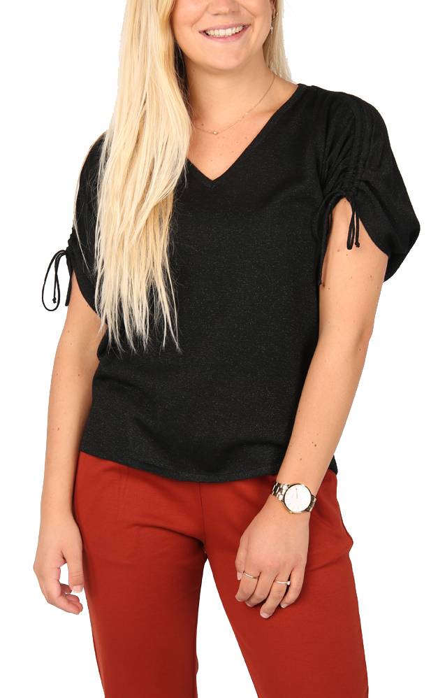VERO MODA TOP VERO MODA VMVICAERO 10232813 ΜΑΥΡΟ
