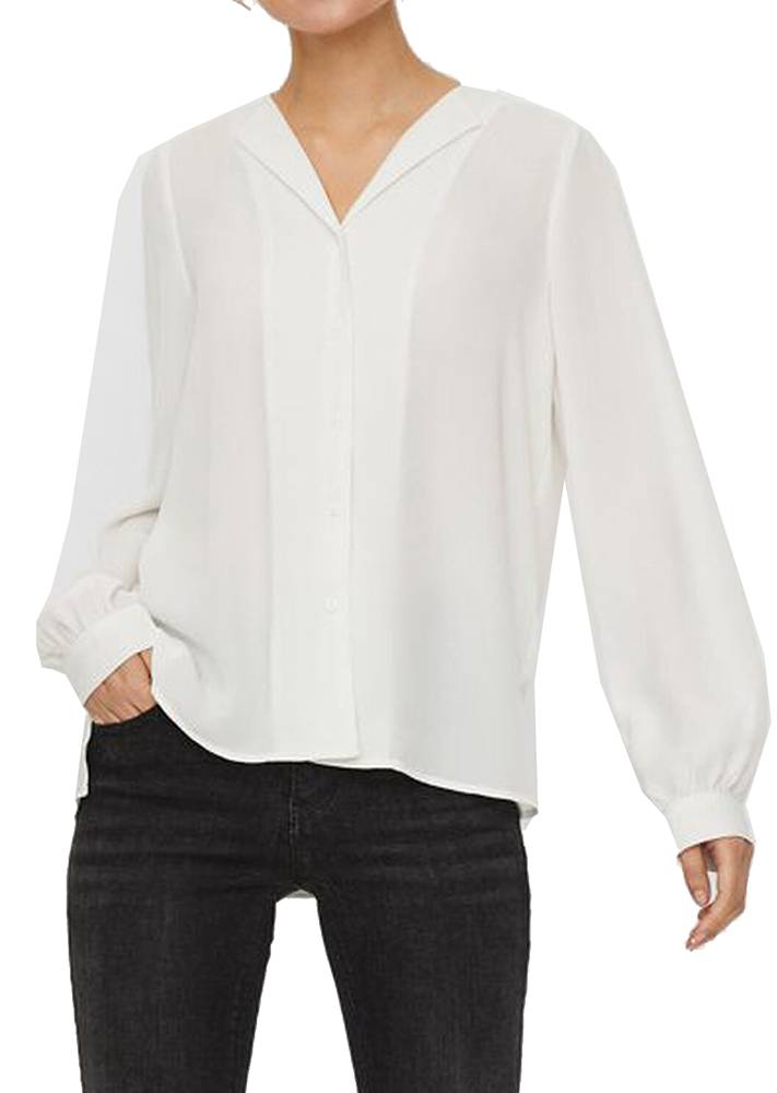 VERO MODA ΠΟΥΚΑΜΙΣΟ VERO MODA VMGRY 10235310 ΛΕΥΚΟ