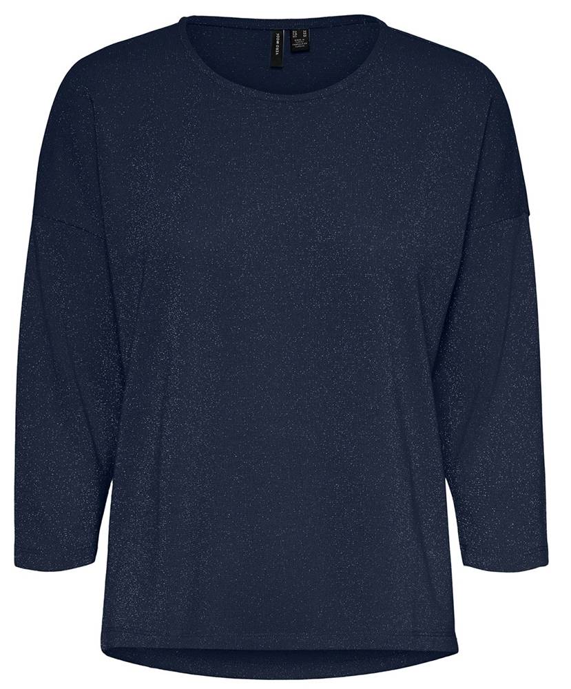 VERO MODA ΜΠΛΟΥΖΑ ΜΑΚΡΥΜΑΝΙΚΗ VERO MODA VMFERN 10237667 ΣΚΟΥΡΟ ΜΠΛΕ