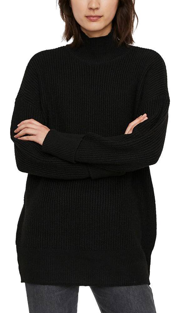 VERO MODA ΠΟΥΛΟΒΕΡ VERO MODA VMRUBERTA 10236610 ΜΑΥΡΟ