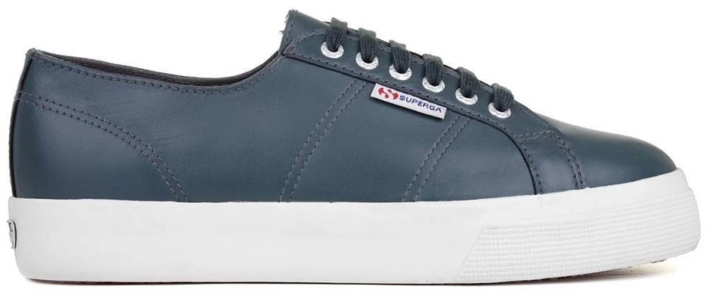 SUPERGA ΠΑΠΟΥΤΣΙ SUPERGA 2730-NAPLNGCOTU S111ECW FLATFORM ΔΕΡΜΑ ΓΚΡΙ