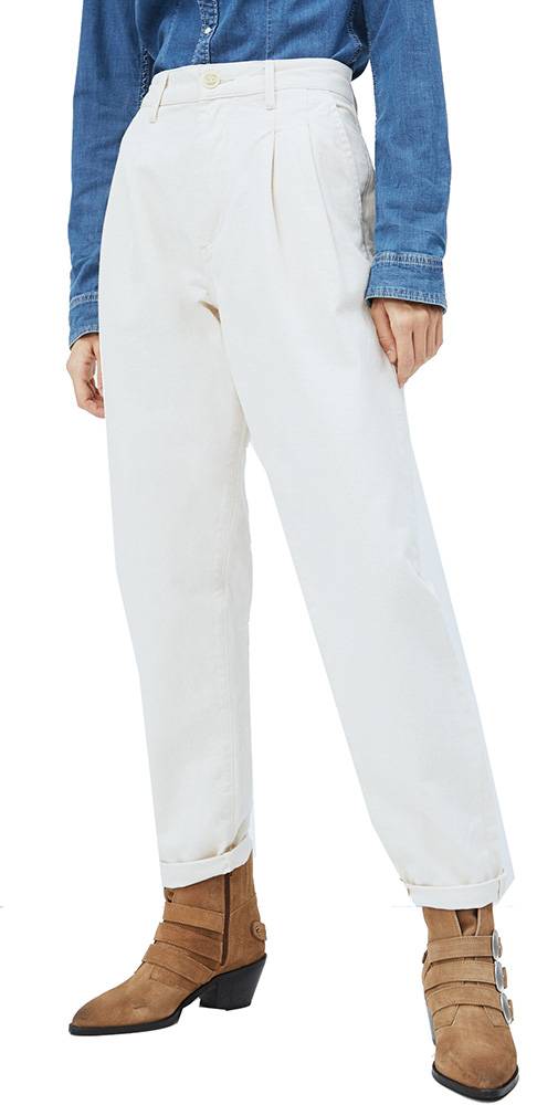 PEPE JEANS JEANS PEPE IVY ECRU MOM FIT PL203908L ΕΚΡΟΥ