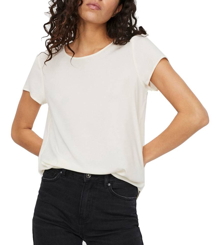 VERO MODA T-SHIRT VERO MODA VMBECCA 10248152 ΛΕΥΚΟ
