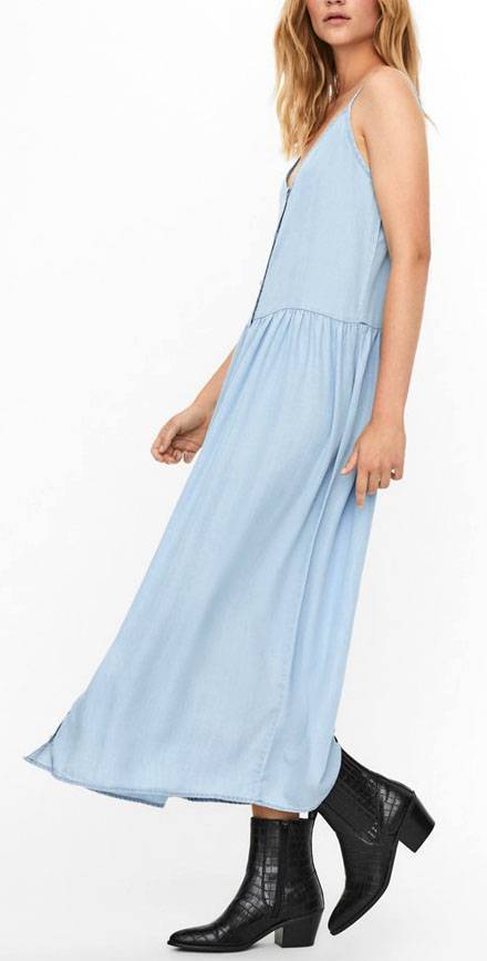 VERO MODA ΦΟΡΕΜΑ VERO MODA VMSILLA JEAN 10247151 ΑΝΟΙΧΤΟ ΜΠΛΕ