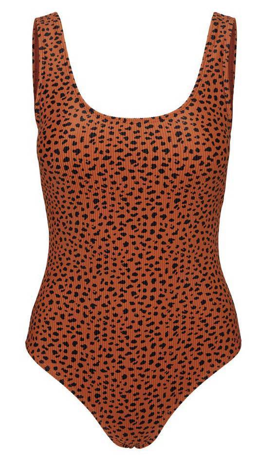 VERO MODA ΟΛΟΣΩΜΟ ΜΑΓΙΟ VERO MODA VMMADISON 10240324 LEOPAR ΚΑΦΕ