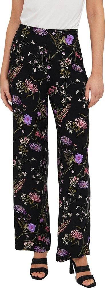 VERO MODA ΠΑΝΤΕΛΟΝΙ VERO MODA VMSIMPLY 10247933 FLORAL ΜΑΥΡΟ