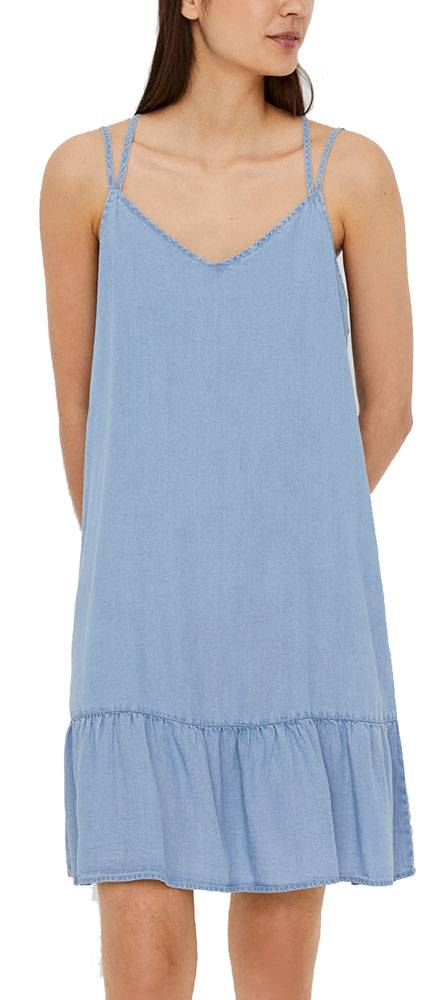 ΦΟΡΕΜΑ VERO MODA VMVIVIANA 10242286 JEAN ΑΝΟΙΧΤΟ ΜΠΛΕ