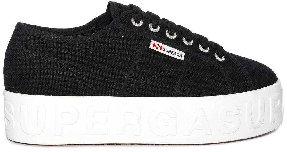 SUPERGA ΠΑΠΟΥΤΣΙ SUPERGA 2790 3D LETTERING S71183W ΜΑΥΡΟ