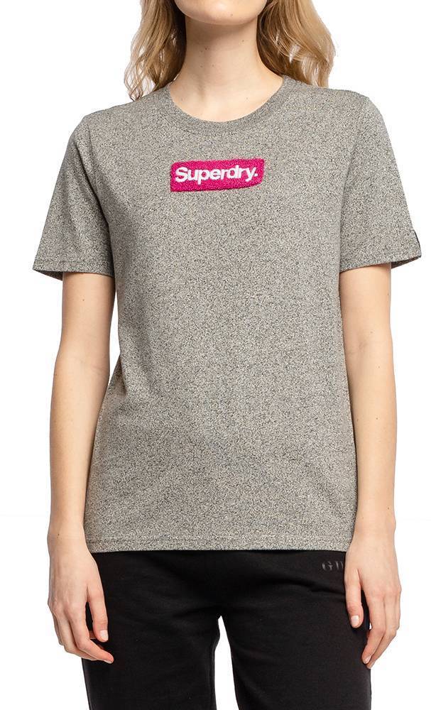 SUPERDRY T-SHIRT SUPERDRY CORE LOGO WORKWEAR W1010511A ΓΚΡΙ ΜΕΛΑΝΖΕ