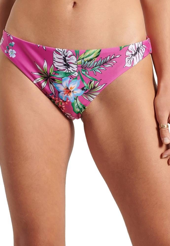 BIKINI BRIEF SUPERDRY SURF W3010157A TROPICAL FLORAL ΡΟΖ