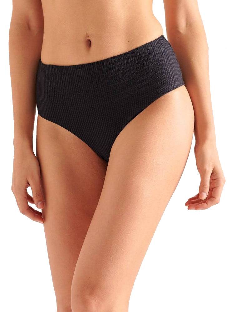 SUPERDRY BIKINI BRIEF SUPERDRY HIGH WAIST W3010165A ΜΑΥΡΟ