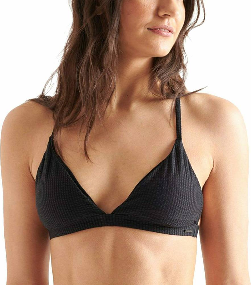 BIKINI TOP SUPERDRY T BACK FIXED TRIANGLE W3010167A ΜΑΥΡΟ