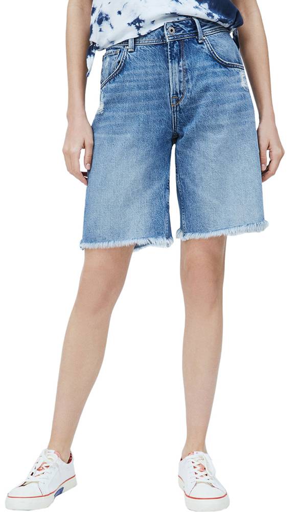 PEPE JEANS ΒΕΡΜΟΥΔΑ JEAN PEPE JEANS VIOLET DENIM PL800931HG3 ΜΠΛΕ
