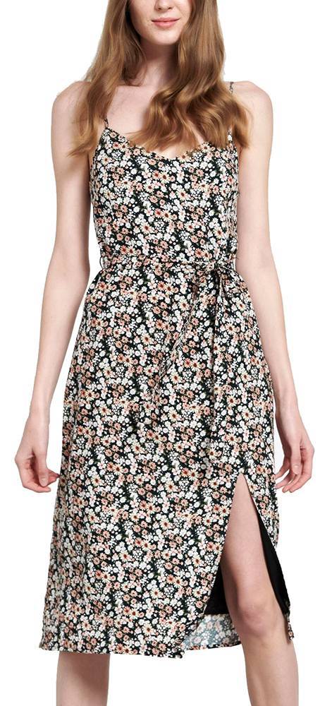 FUNKY BUDDHA ΦΟΡΕΜΑ FUNKY BUDDHA MIDI FBL003-105-13 ΜΑΥΡΟ/ΠΟΛΥΧΡΩΜΟ