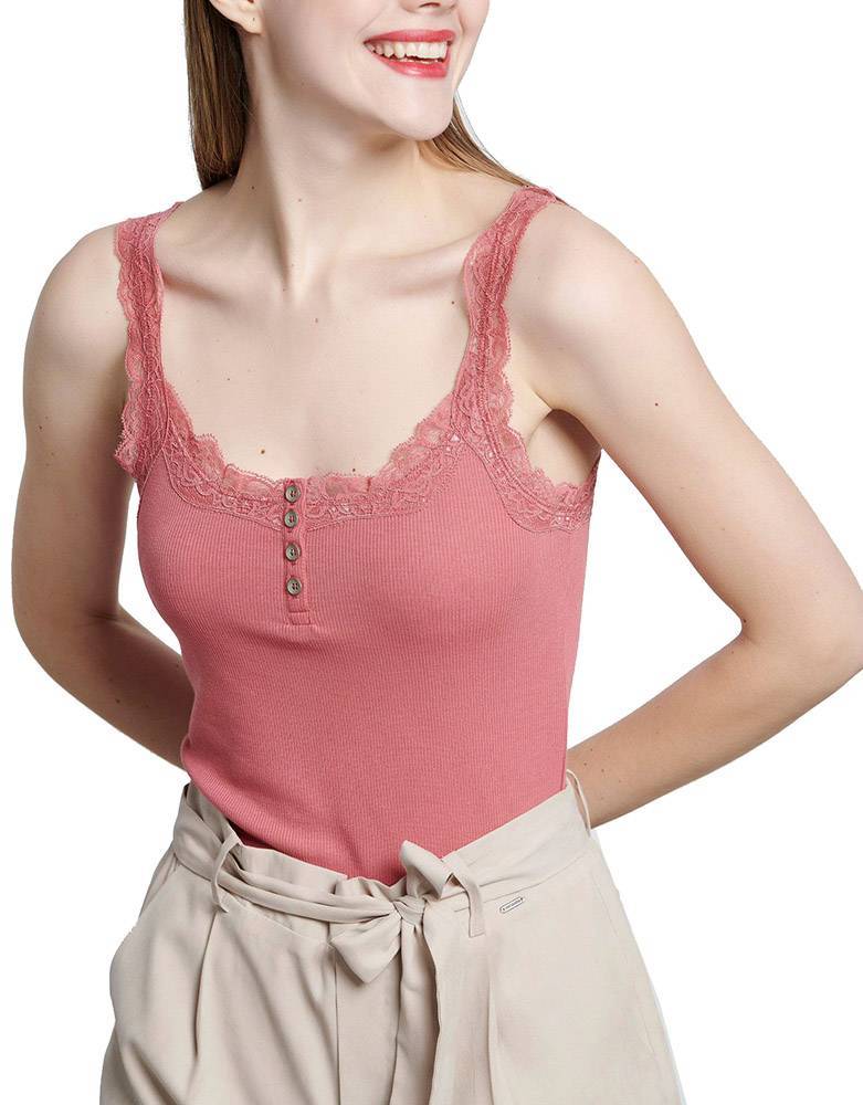FUNKY BUDDHA TOP FUNKY BUDDHA FBL003-108-04 ΡΟΖ