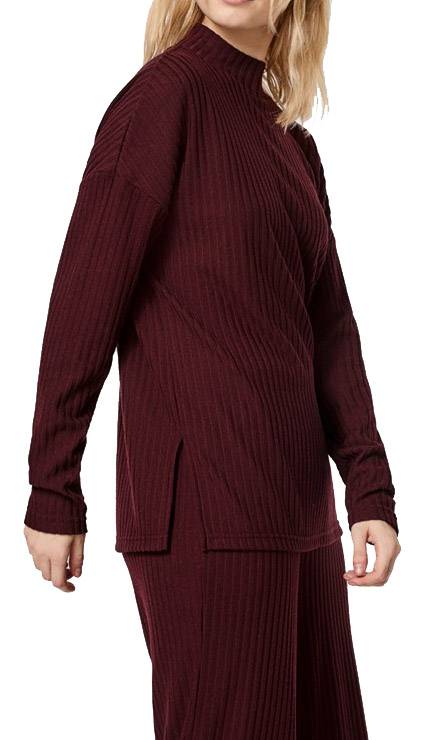 VERO MODA ΜΠΛΟΥΖΑ ΜΑΚΡΥΜΑΝΙΚΗ VERO MODA VMBLOSSOM 10248742 ΜΠΟΡΝΤΩ