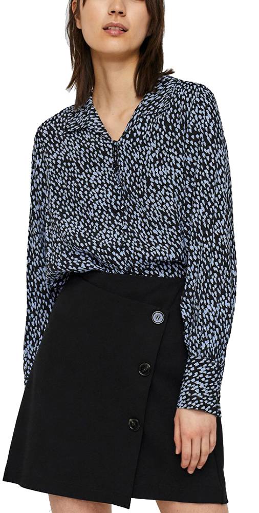 ΠΟΥΚΑΜΙΣΟ VERO MODA VMTANIA 10253657 ΜΑΥΡΟ/ΜΠΛΕ