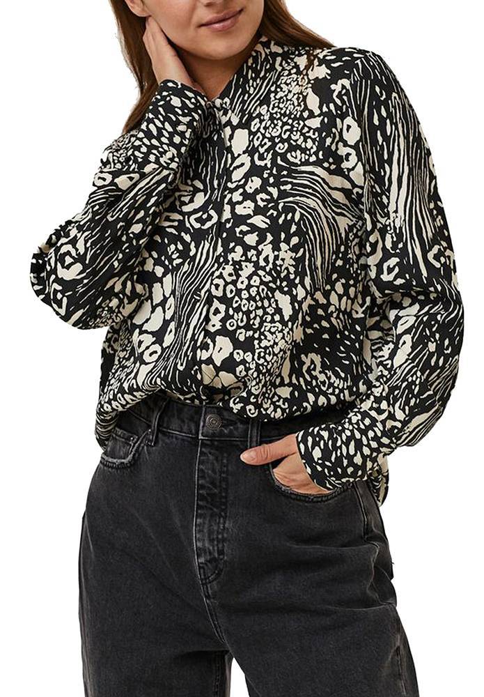 VERO MODA ΠΟΥΚΑΜΙΣΟ VERO MODA VMCAIA 10256226 ΜΑΥΡΟ