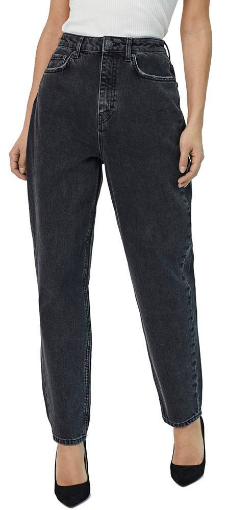 VERO MODA JEANS VERO MODA VMZOE HR MOM 10256485 ΜΑΥΡΟ
