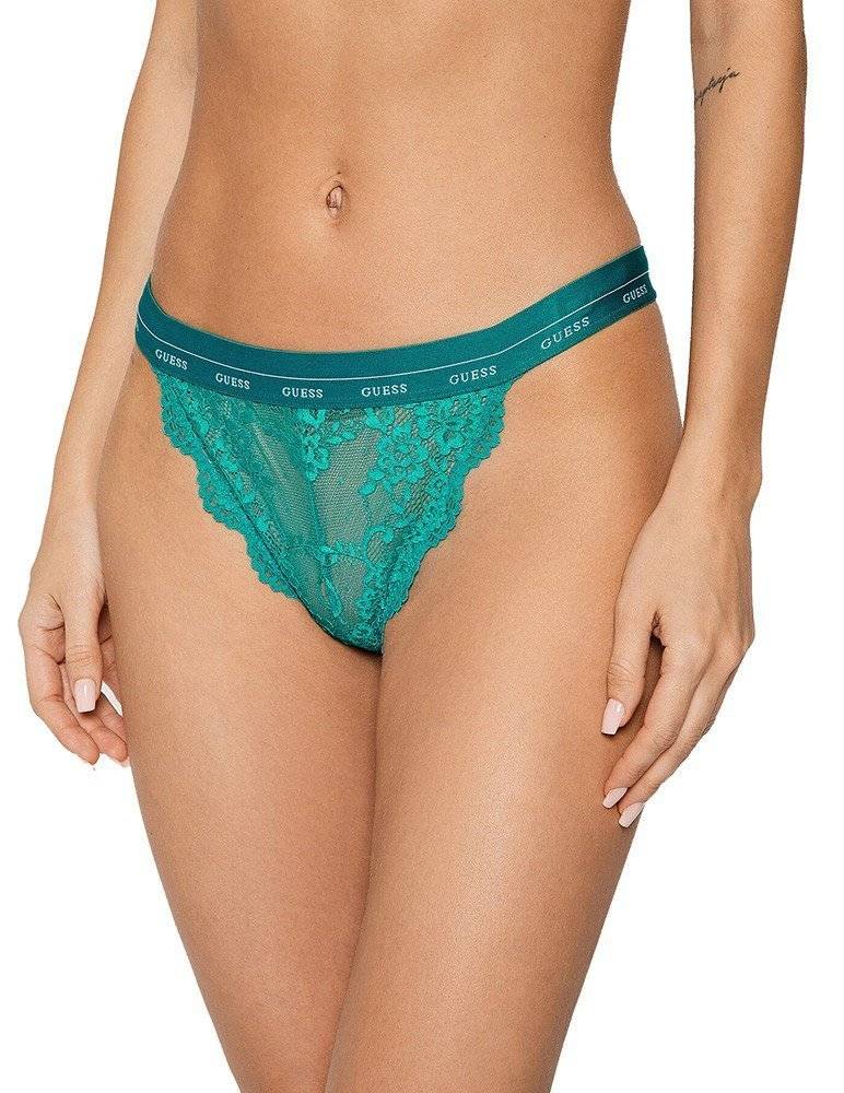 GUESS ΣΛΙΠΑΚΙ GUESS ARIA BRAZILIAN LACE O0BE02PZ01C ΠΡΑΣΙΝΟ