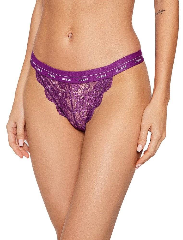 GUESS ΣΛΙΠΑΚΙ GUESS ARIA BRAZILIAN LACE O0BE02PZ01C ΜΩΒ