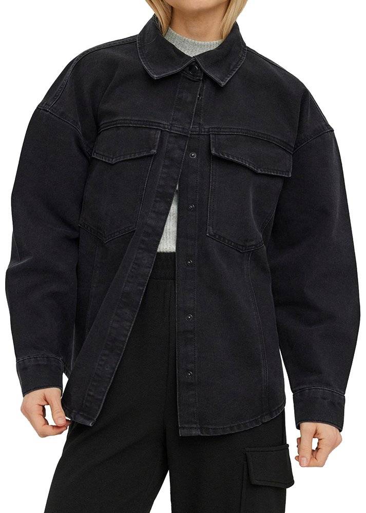 ΠΟΥΚΑΜΙΣΟ DENIM VERO MODA VMPALOMA 10258236 ΜΑΥΡΟ