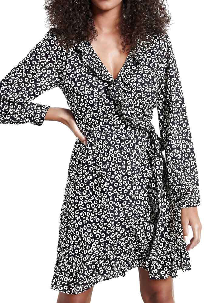 ΦΟΡΕΜΑ FUNKY BUDDHA ΚΡΟΥΑΖΕ FBL004-118-13 FLORAL ΜΑΥΡΟ