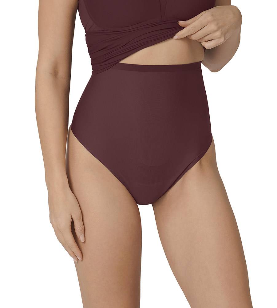 ΛΑΣΤΕΞ TRIUMPH SHAPE SMART HIGHWAIST STRING ΚΑΦΕ