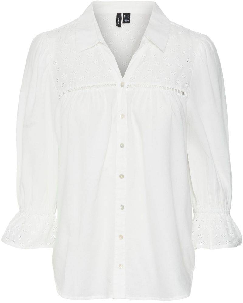 ΠΟΥΚΑΜΙΣΟ VERO MODA VMAMINA 3/4 10263167 ΛΕΥΚΟ