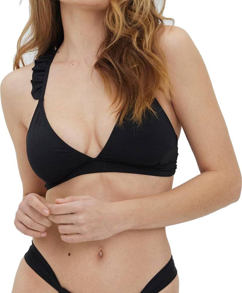 VERO MODA BIKINI TOP VERO MODA VMMELODI TRIANGLE 10259765 ΜΑΥΡΟ