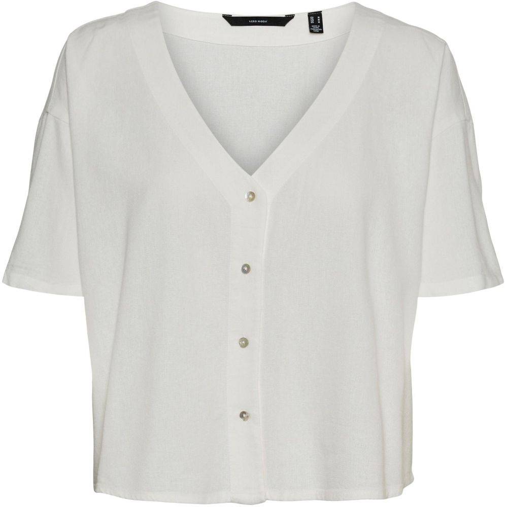 VERO MODA ΠΟΥΚΑΜΙΣΟ VERO MODA VMJESMILO 2/4 10260303 ΛΕΥΚΟ