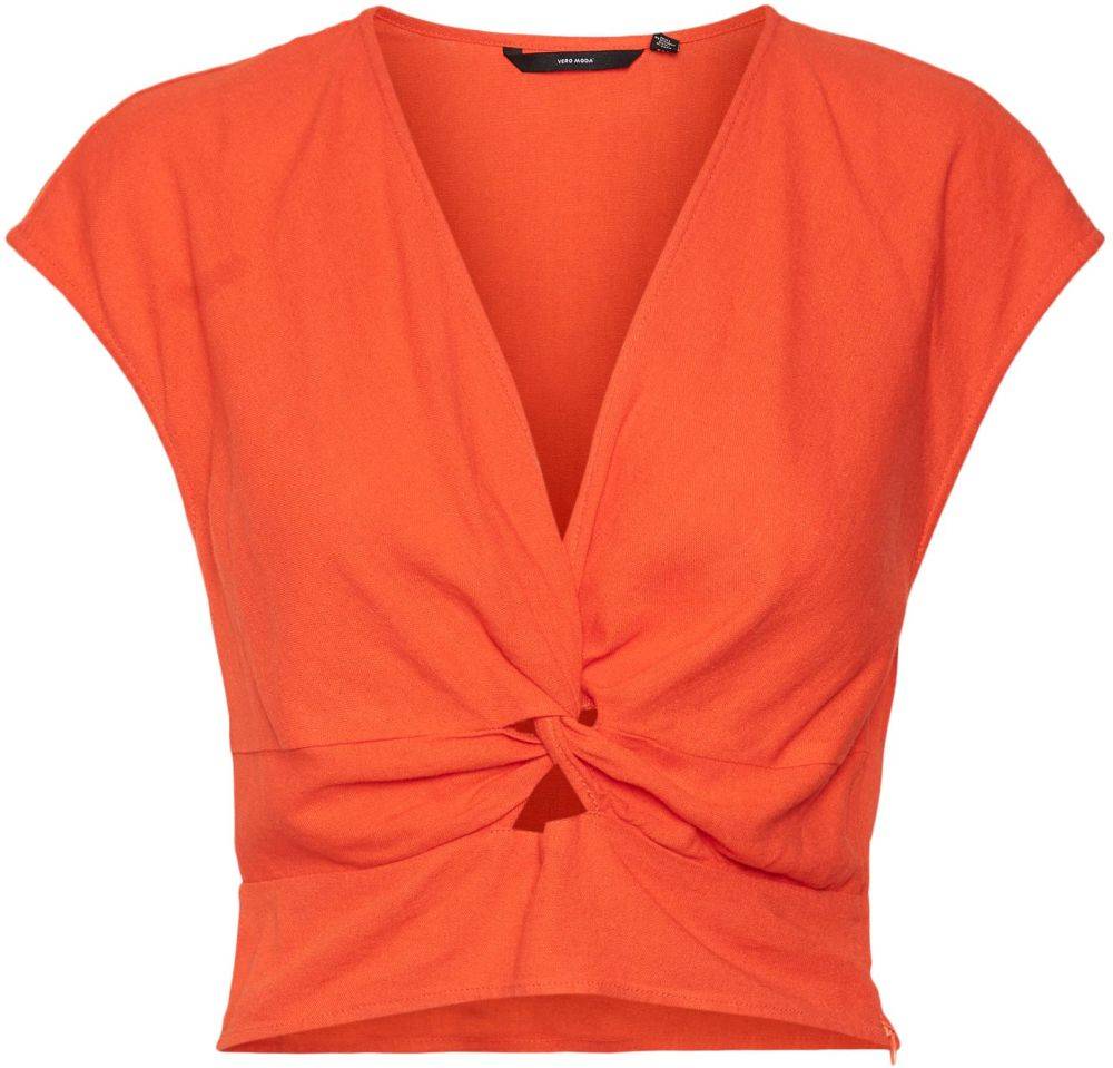 VERO MODA CROP TOP VERO MODA VMJESMILO 10260305 ΚΟΡΑΛΙ