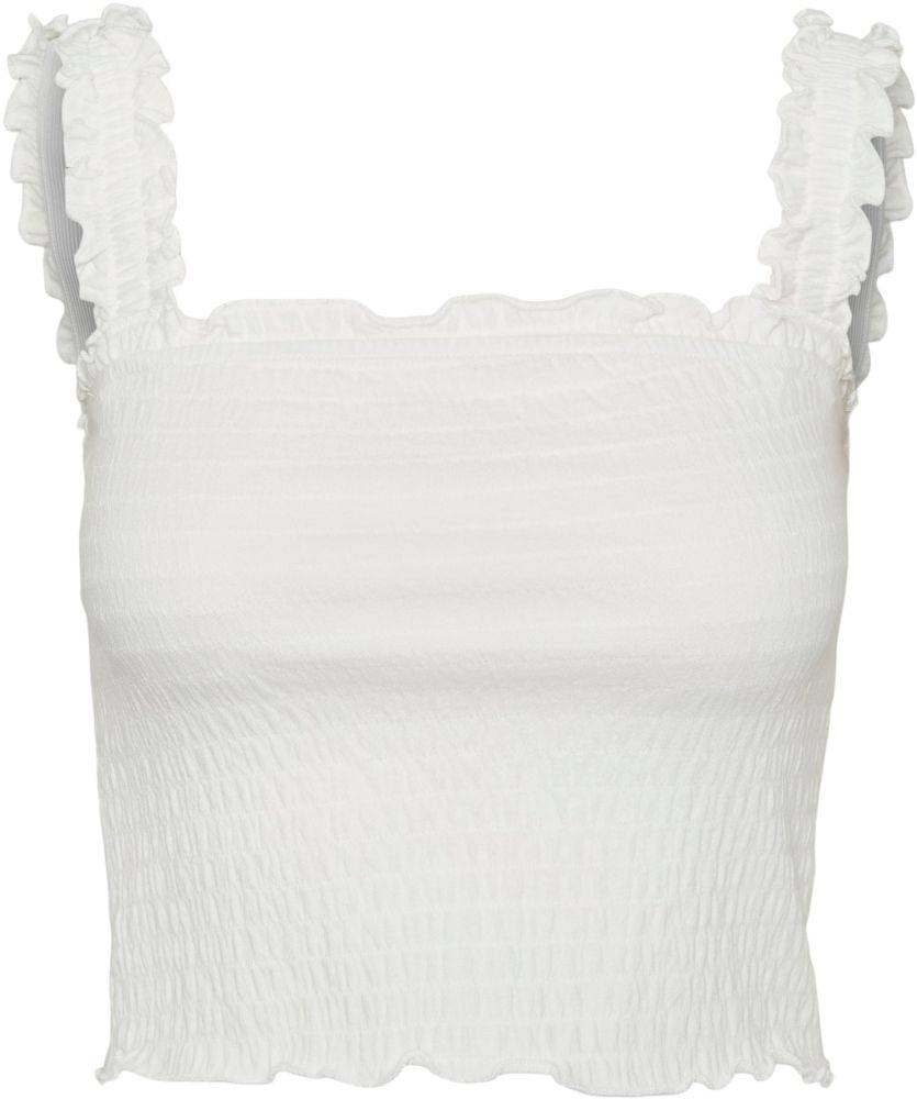 CROP TOP VERO MODA VMJADEISABEL 10261973 ΛΕΥΚΟ