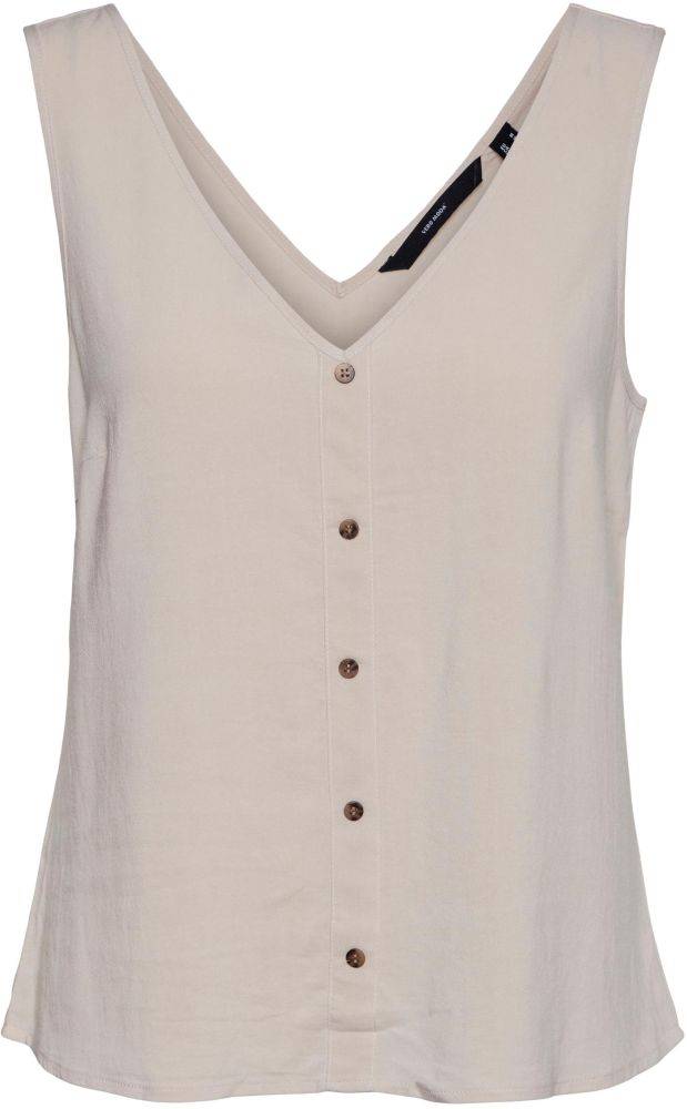 TOP VERO MODA VMLIA LINEN 10264494 ΓΚΡΙ