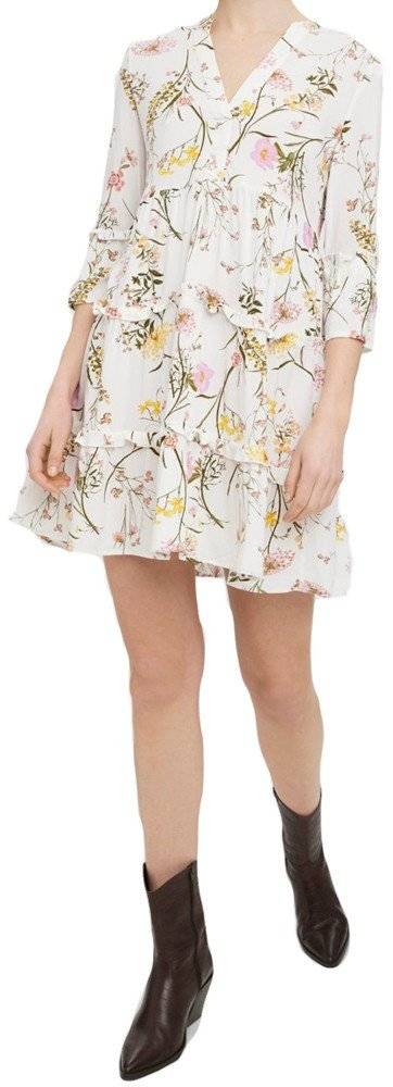 VERO MODA ΦΟΡΕΜΑ VERO MODA VMEASY 3/4 10245162 FLORAL AOP MILLE ΛΕΥΚΟ